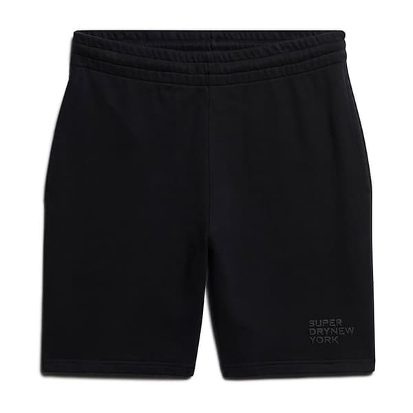 Superdry Luxury Sport Loose Urheilushortsit Musta L Mies
