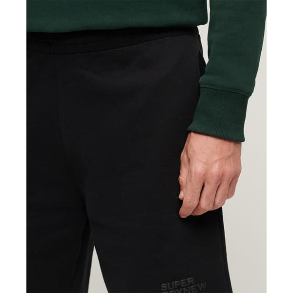 Superdry Luxury Sport Loose Urheilushortsit Musta L Mies