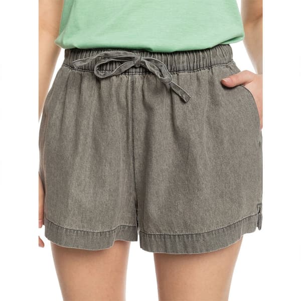 Roxy Lekeitio Grey Korta Jeans Grå S Kvinna