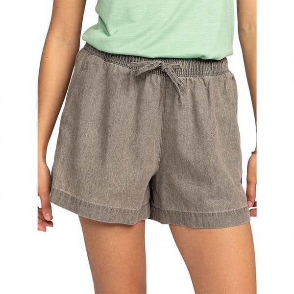 Roxy Lekeitio Grey Korta Jeans Grå S Kvinna