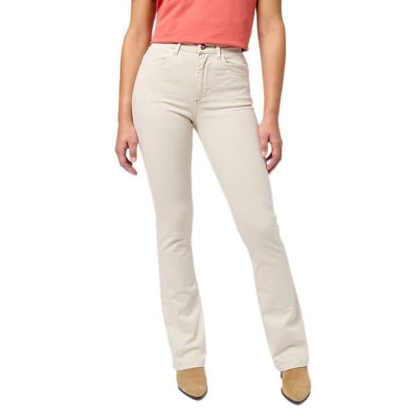 Wrangler 112351023 Boot Fit Jeans Beige 28 / 30 Kvinna