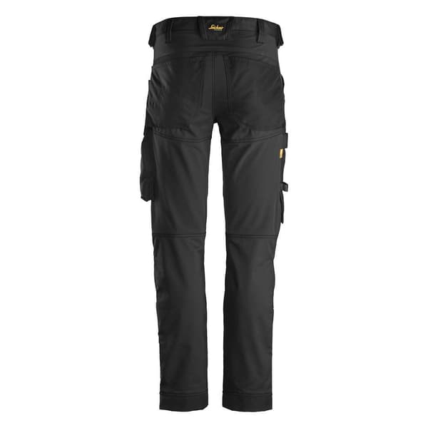 Snickers Workwear Allroundwork Elastic Bukser Sort 208