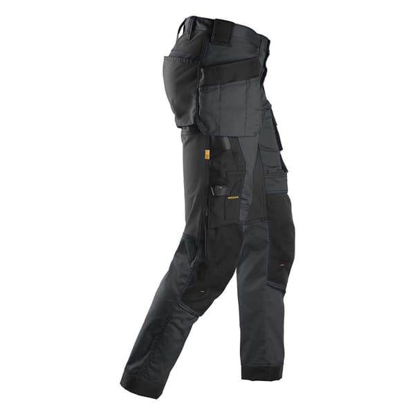 Snickers Workwear Allroundwork Holster Pockets Long Elastic Byxor Grå 250