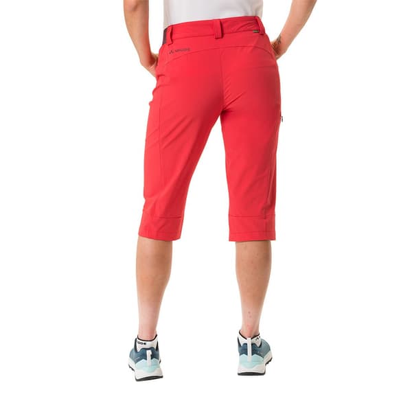Vaude Farley Stretch Capri Iii Byxor Röd 38 Kvinna
