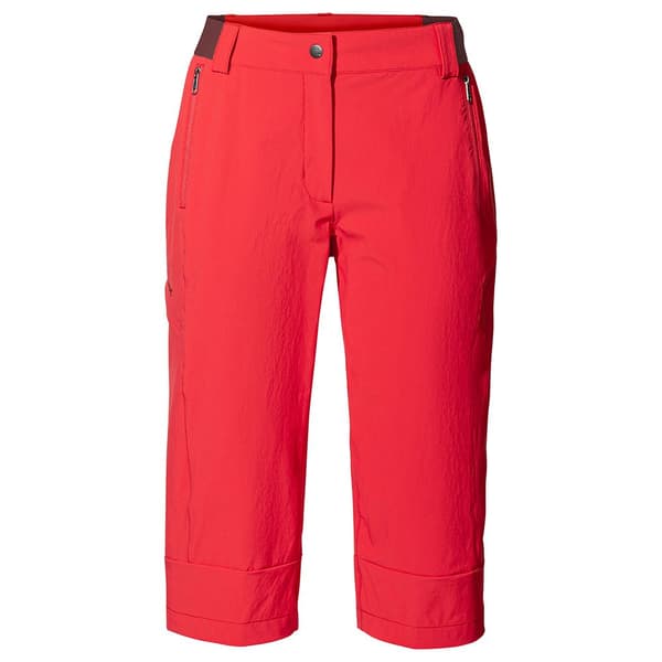 Vaude Farley Stretch Capri Iii Byxor Röd 36 Kvinna