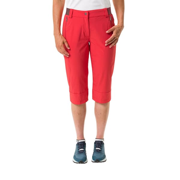 Vaude Farley Stretch Capri Iii Byxor Röd 36 Kvinna