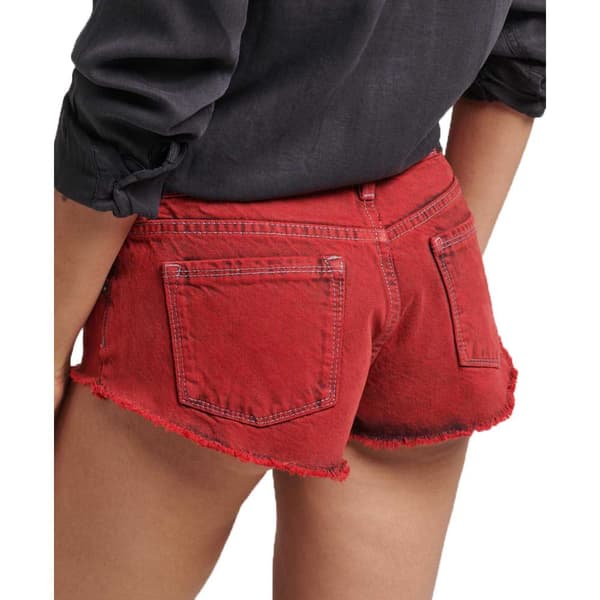 Superdry Vintage Washed Hot Shortsit Punainen 30 Nainen