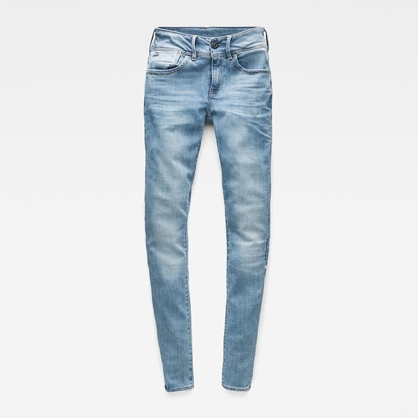G-star Lynn Mid Waist Super Skinny Jeans Blå 22 / 32 Kvinna