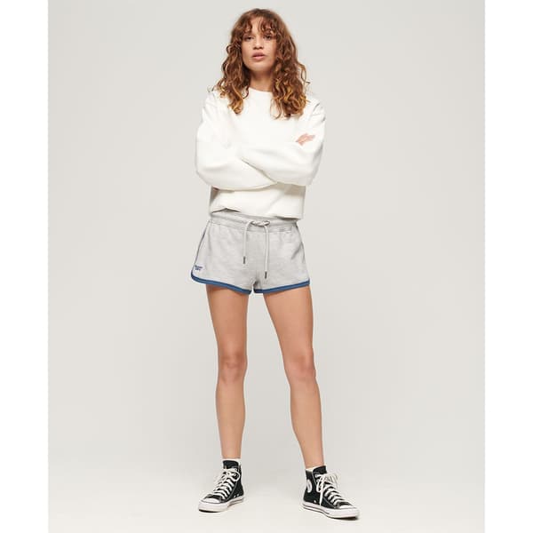 Superdry Essential Logo Racer Ub Shorts Grå L Kvinna