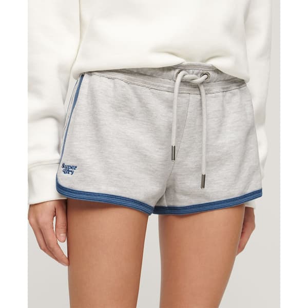 Superdry Essential Logo Racer Ub Shorts Grå L Kvinna