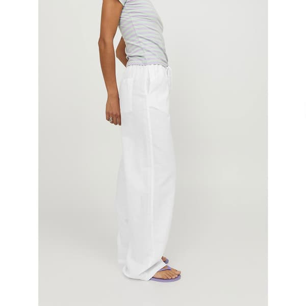Jack & Jones Flora Linen Blend Jjxx Bukser Hvid XS Kvinde