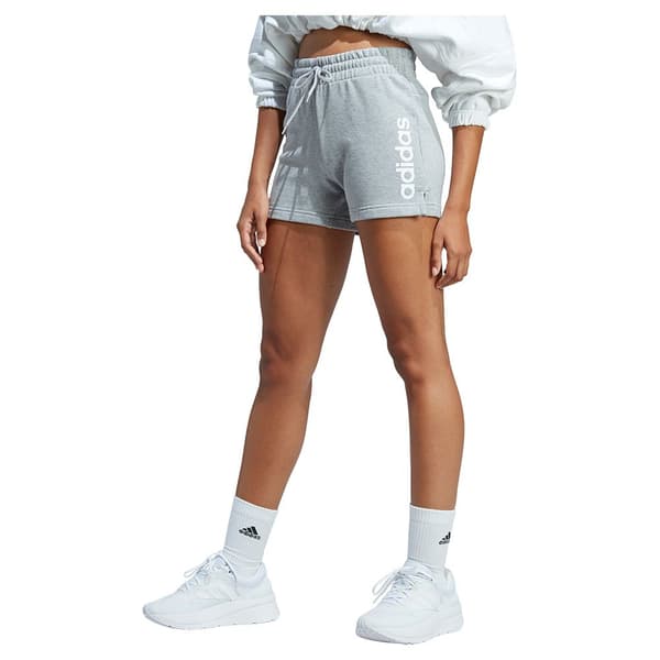 Adidas Lin Ft Shortsit Harmaa XL / Regular Nainen