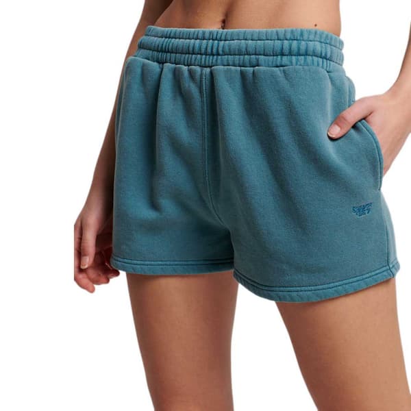 Superdry Vintage Wash Urheilushortsit Sininen M Nainen