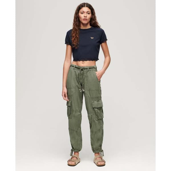 Superdry Lightweight Beach Cargo Housut Vihreä 30 Nainen