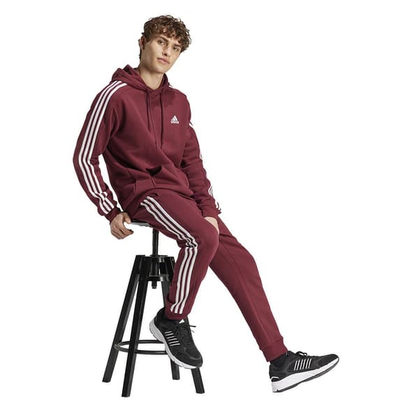 Adidas Essentials Fleece 3 Stripes Tapered Cuff Joggers Röd 3XL / Regular Man