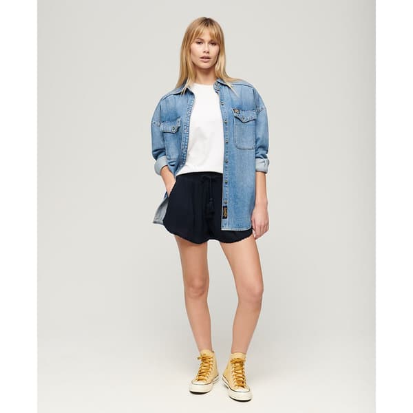 Superdry Beach Shorts Blå XS Kvinna