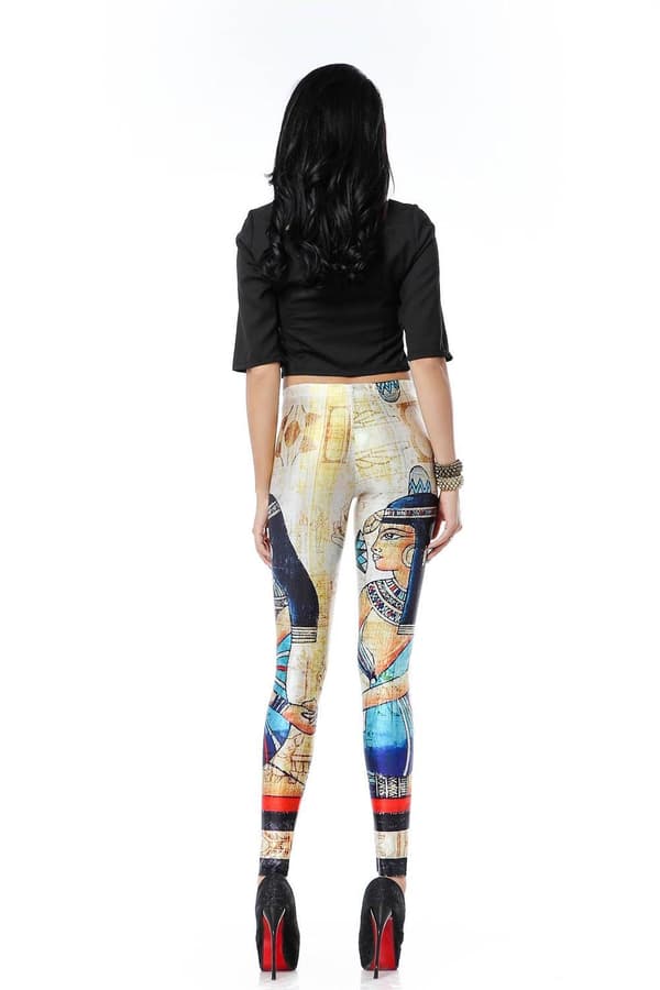 Mönstrade Leggings i fina färger Small