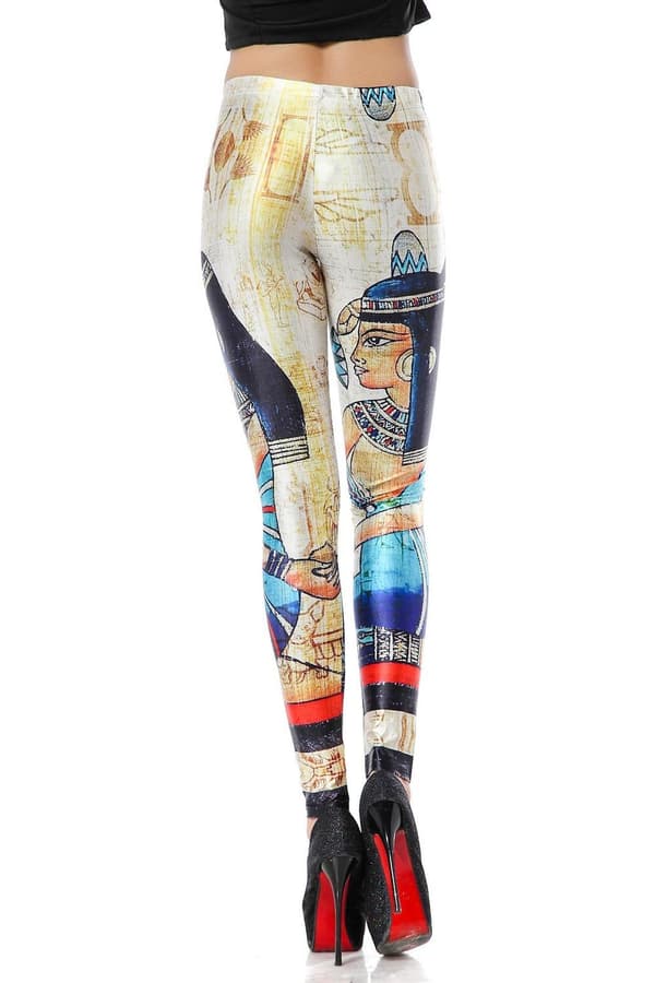Mönstrade Leggings i fina färger Small