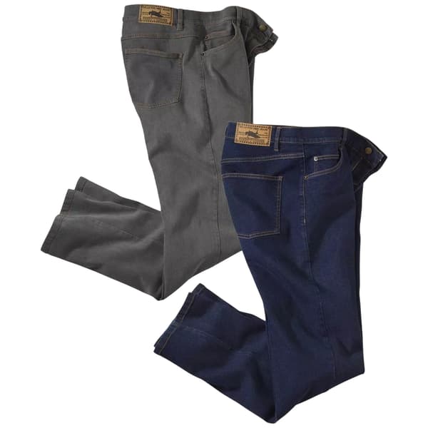 Atlas For Men Mens Stretch Regular Jeans (Pack of 2)