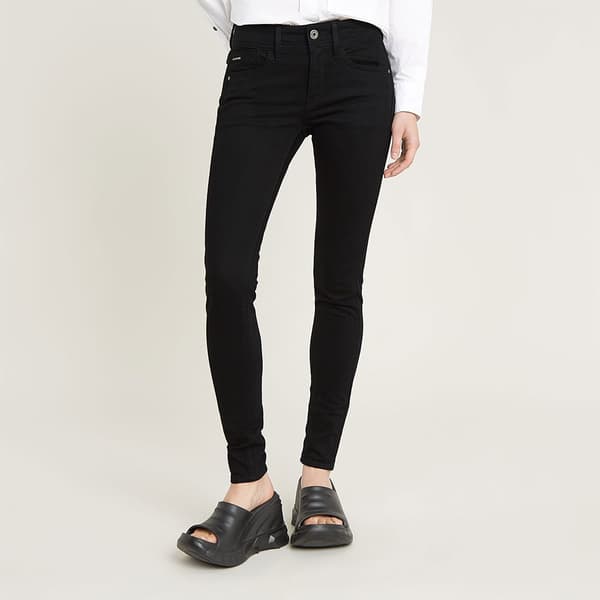 G-star Lynn Mid Skinny Fit Jeans Svart 27 / 30 Kvinna