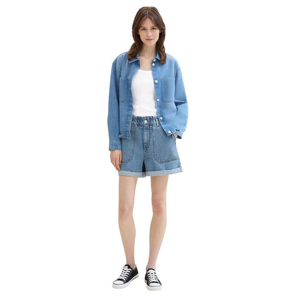 Tom Tailor 1041875 Korta Jeans Blå M Kvinna