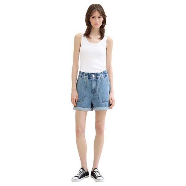 Tom Tailor 1041875 Korta Jeans Blå M Kvinna