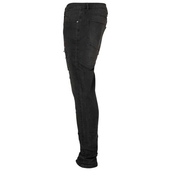 Urban Classics Heavy Destroyed Jeans Sort 40 / 32 Mand