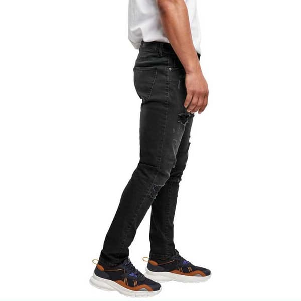 Urban Classics Heavy Destroyed Jeans Sort 40 / 32 Mand
