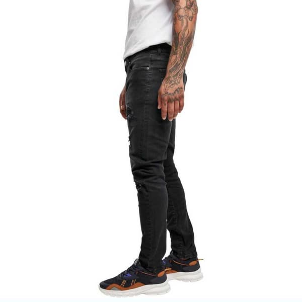Urban Classics Heavy Destroyed Jeans Sort 40 / 32 Mand