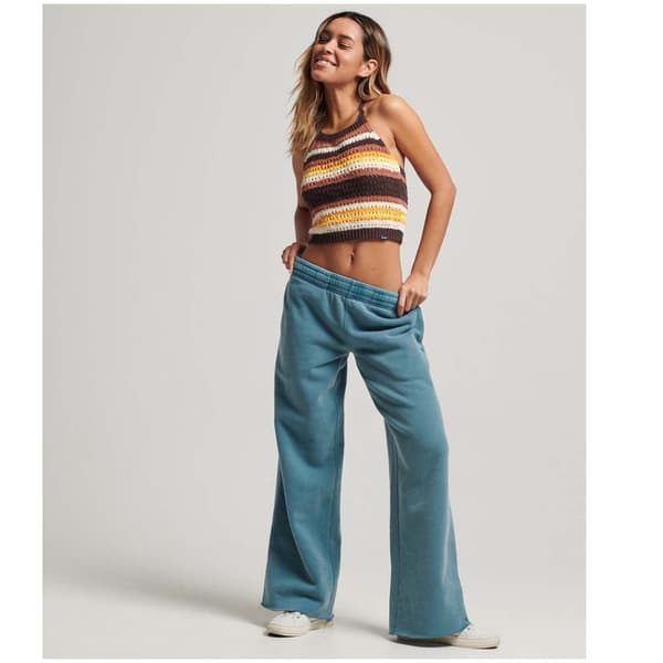 Superdry Vintage Wash Straight Joggers Blå S Kvinde