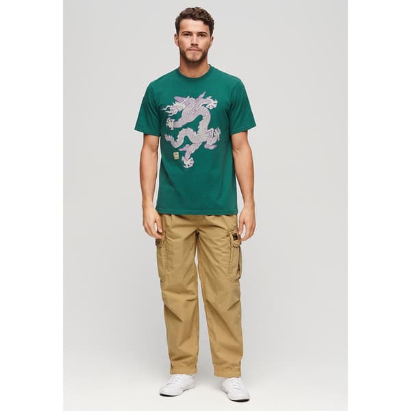 Superdry Baggy Parachute Housut Beige 34 / 32 Mies