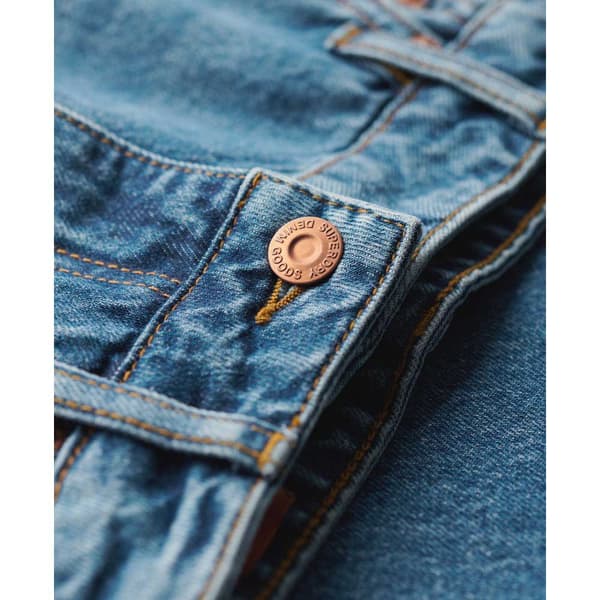 Superdry Raw Hem Wide Flare Högmidjadeans Blå 26 / 30 Kvinna
