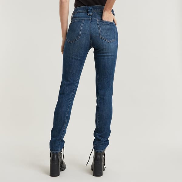 G-star Ace 2.0 Biker Slim Straight Jeans Blå 29 / 32 Kvinde