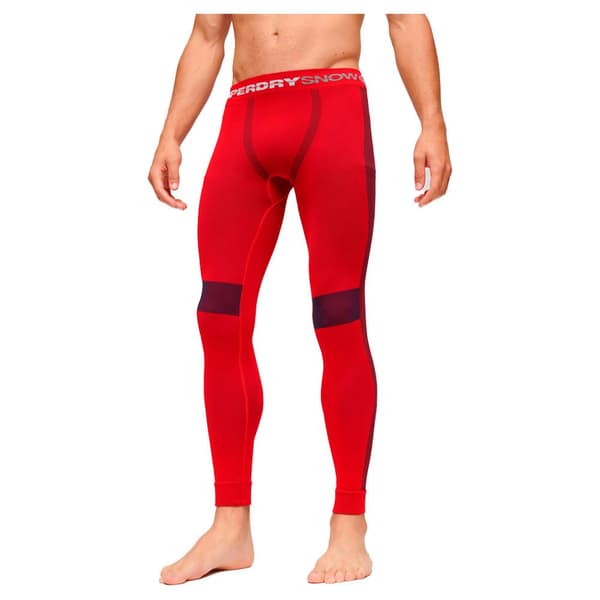 Superdry Seamless Baselayer Mjukisbyxor Röd L Man