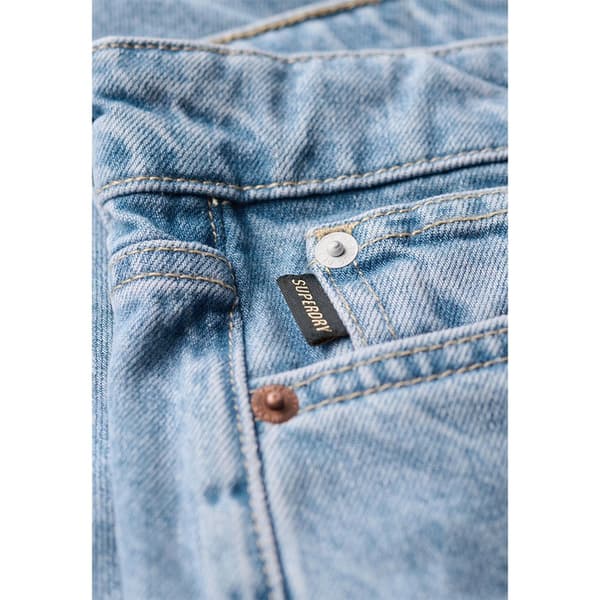 Superdry Mid Rise Straight Leg Byxor Grå 28 / 30 Kvinna