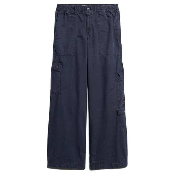 Superdry Embroidered Cargo Cargobyxor Grå 30 Kvinna