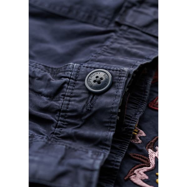 Superdry Embroidered Cargo Cargobyxor Grå 30 Kvinna