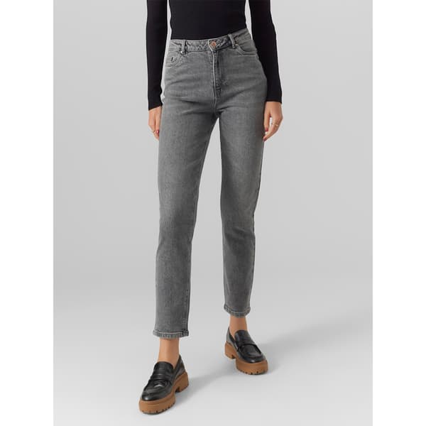 Vero Moda Linda Mom Gu214 Korkeavyötäröiset Farkut Harmaa 26 / 30 Nainen