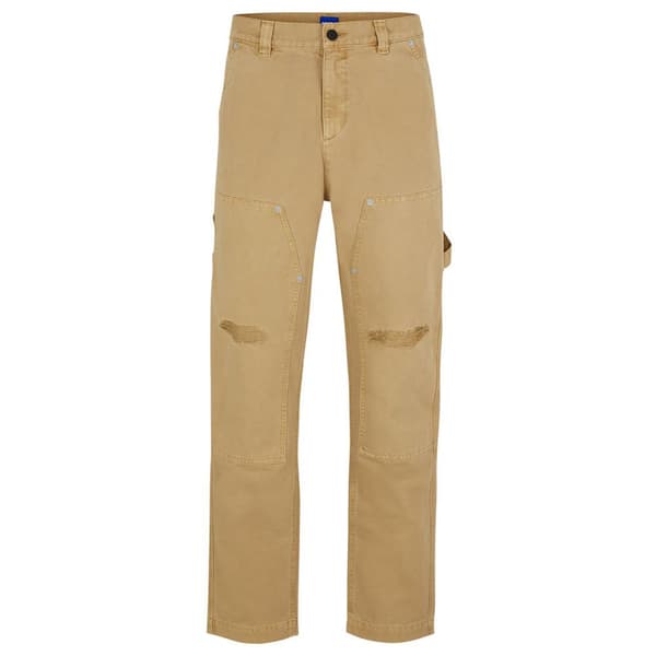 Hugo Garon 243d Blue Housut Beige S Mies