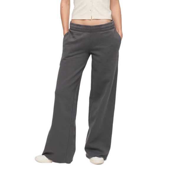 Superdry Vintage Wash Straight Joggers Grå S Kvinde