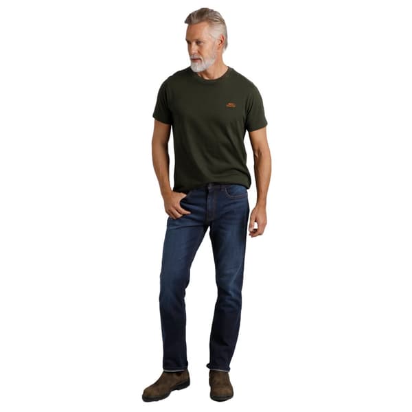 Weird Fish Mens Edward Denim Stretch Straight Jeans