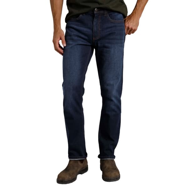 Weird Fish Mens Edward Denim Stretch Straight Jeans
