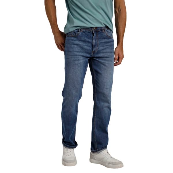 Weird Fish Mens Edward Denim Stretch Straight Jeans