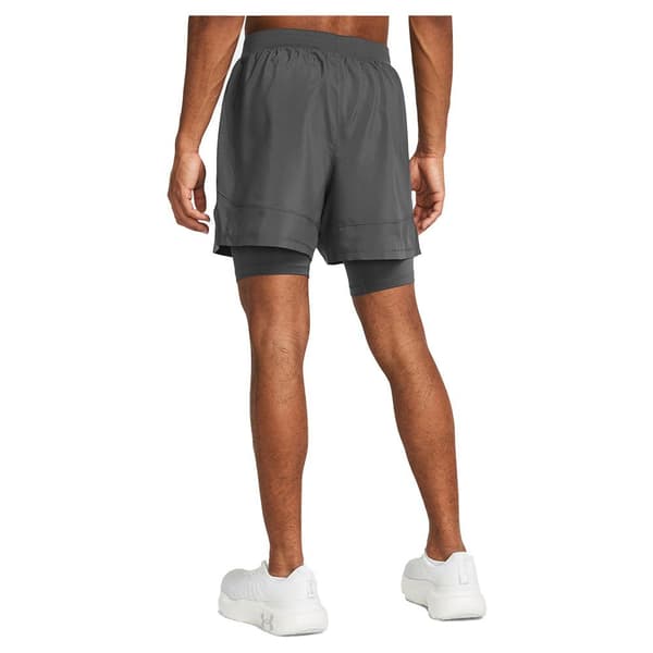 Under Armour Launch 5in 2-in-1 Shorts Grå XL Man