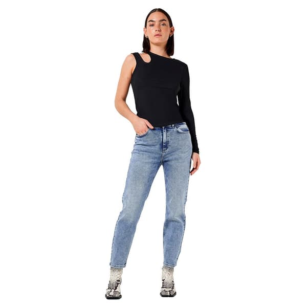 Noisy May Moni Ankle Az236lb Højtaljede Jeans Blå 29 / 30 Kvinde
