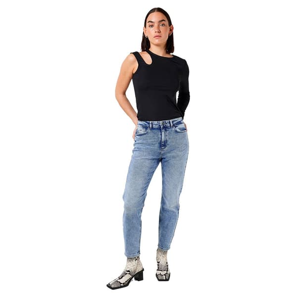 Noisy May Moni Ankle Az236lb Højtaljede Jeans Blå 29 / 30 Kvinde