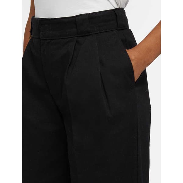 Dickies Pleated Multi Pocket Work Housut Musta 26 / Regular Nainen