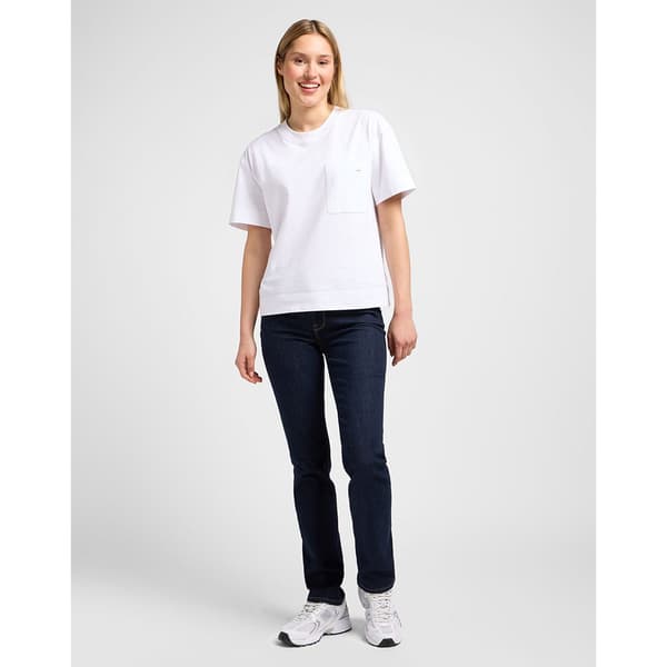 Lee Marion Straight Farkut Sininen 32 / 35 Nainen