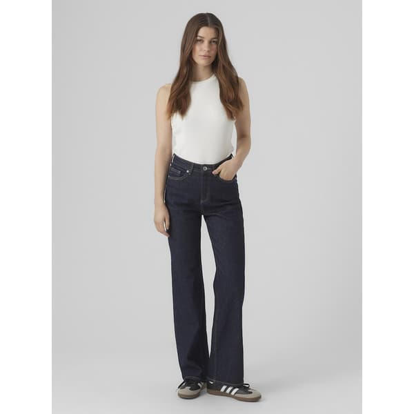 Vero Moda Tessa Wide Ra369 Korkeavyötäröiset Farkut Sininen 25 / 30 Nainen