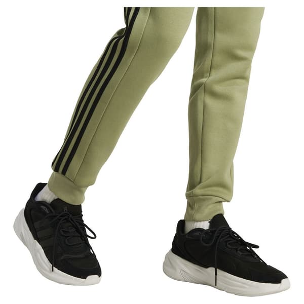 Adidas Essentials Fleece 3 Stripes Tapered Cuff Joggers Grönt XL / Regular Man